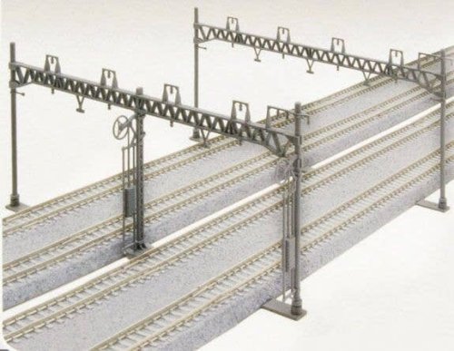 Four Track Catenary Poles -- Straight pkg(10), N, Kato USA Inc 23064
