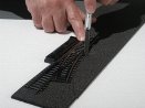 Track-Bed Roadbed Material -- 5 x 24 x 3/16′ 12.7 x 61 x .5cm pkg(6), HO, Woodland Scenics 1470