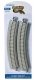 Curved Track with Nickel Silver Rail, Gray Roadbed, Concrete Ties - E-Z Trac -- 18′ 45.7cm , HO, Bachmann Industries 44701