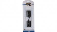 E-Z Track(R) w/Steel Rail & Black Roadbed -- Hayes Wheel Stops (Track Bumpers) pkg(2), HO, Bachmann Industries 44491