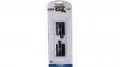 E-Z Track(R) w/Steel Rail & Black Roadbed -- Hayes Wheel Stops (Track Bumpers) pkg(2), HO, Bachmann Industries 44491