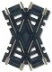 Custom-Line(R) Crossing - Code 100 -- 60-Degrees - 3′ 7.6cm, Black Ties, HO, Atlas Model Railroad Co. 175