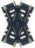 Custom-Line(R) Crossing - Code 100 -- 60-Degrees - 3′ 7.6cm, Black Ties, HO, Atlas Model Railroad Co. 175