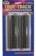True-Track(R) Code 83 Track & Roadbed System -- Straight Section - 6′ 15.2cm pkg(4), HO, Atlas Model Railroad Co. 451
