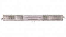 Straight Terminal Rerailer w/Nickel Silver Rail & Concrete Ties - E-Z Track(R) -- 10′ 25.4cm, N, Bachmann Industries 44020