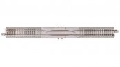 Straight Terminal Rerailer w/Nickel Silver Rail & Concrete Ties - E-Z Track(R) -- 10′ 25.4cm, N, Bachmann Industries 44020