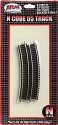 Code 55 Track w/Nickel-Silver Rail & Brown Ties -- 10′ Radius Full Curve pkg(6), N, Atlas Model Railroad Co. 2010