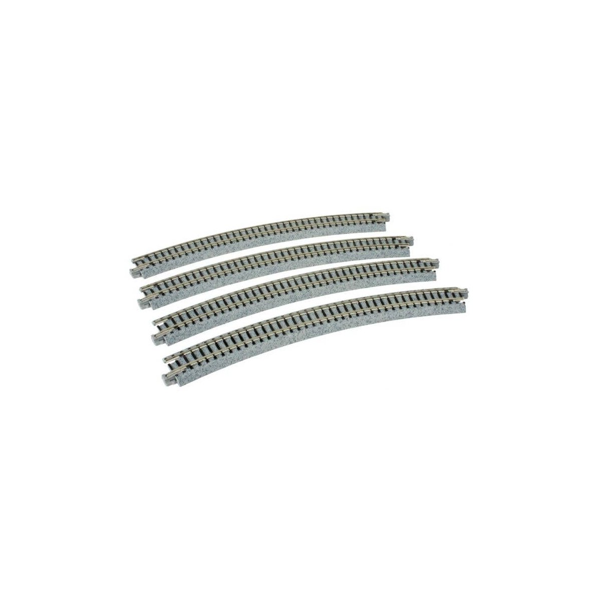 Curved Roadbed Track Section - Unitrack -- 30 Degree, 15′ 381mm Radius, N, Kato USA Inc 20140