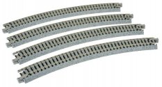 Curved Roadbed Track Section - Unitrack -- 30 Degree, 15′ 381mm Radius, N, Kato USA Inc 20140