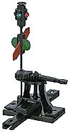 Hi-Lvl Switch Stand -- Sprung .190′ Travel (Selectable End Fittings, Paintable Lantern & Target, HO, Caboose Industries 204