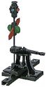 Hi-Lvl Switch Stand -- Sprung .190′ Travel (Selectable End Fittings, Paintable Lantern & Target, HO, Caboose Industries 204