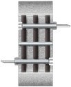 FasTrack(TM) Track w/Roadbed - 3-Rail -- 1-3/8′ Track Section w/Roadbed, O, Lionel 612073