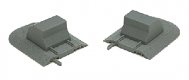 True-Track(R) Code 83 Track & Roadbed System -- Bumpers pkg(2), HO, Atlas Model Railroad Co. 470