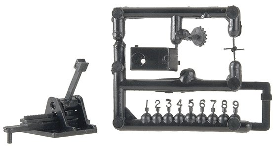 Operating Ground Throw -- Sprung .190′ Travel-Includes Targets, HO, Caboose Industries 210