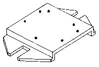 Rix Adjusto Pad -- For Mounting Switch Machines, All Scales, Rix Products 7