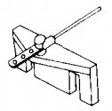 Pivoting Turnout Linkage -- For Underneath Layout Control, All Scales, Rix Products 6