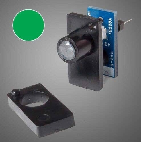 Single Color LED Fascia Indicator - Walthers Layout Control System -- Green, All Scales, Walthers Controls 154