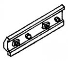 Rail Bars -- 2-Bolt Fish Plate, Code 70, HO, Details West 922