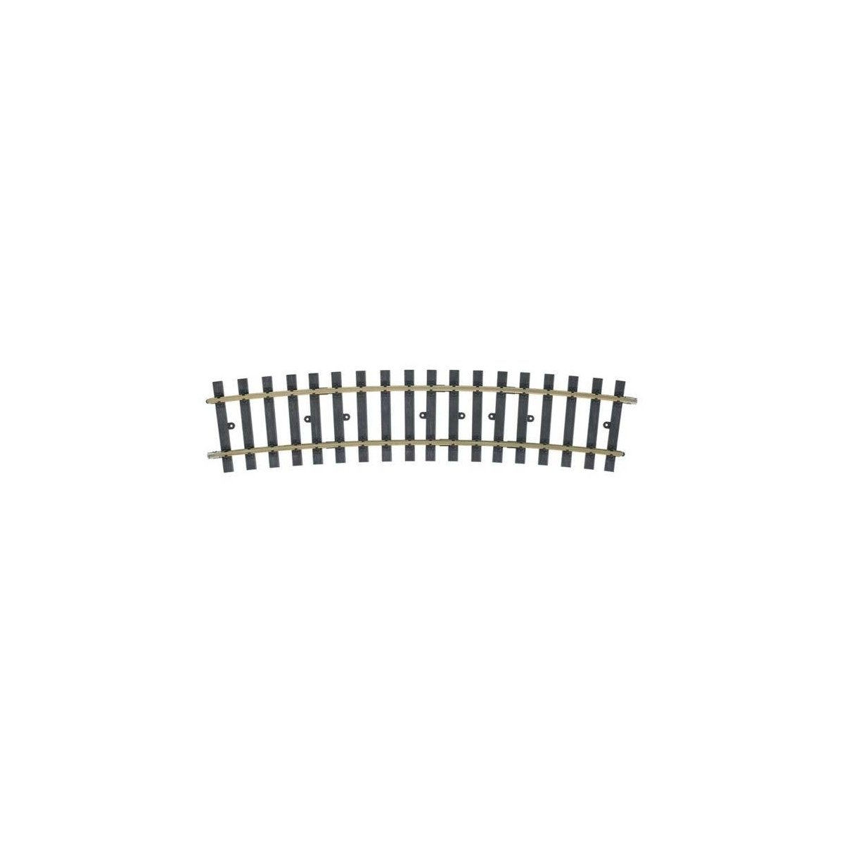 Curved Track -- 15 Degrees 1,394mm 54-7/8′ Radius, I, Marklin, Inc 59075