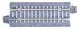 Straight Roadbed Track Section - Concrete Ties - Unitrack -- 2-7/16′ 12.4cm pkg(4), N, Kato USA Inc 20054