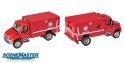 International(R) 4300 EMS Ambulance - Assembled -- Red, HO, Walthers SceneMaster 11931
