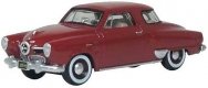 1950 Studebaker Champion Starlight Coupe - Assembled -- Comanche Red, HO, Oxford Diecast 87SC50003