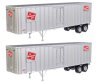 Flexi-Van 40′ Trailer 2-Pack - Assembled -- Milwaukee Road 3 (Logo, Flexi-Van Placard Side D, HO, Walthers SceneMaster 2605