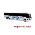 MCI D4505 Coach - Assembled -- Greyhound Canada (Shadow Trim Scheme white, black, gray, red), N, Iconic Replicas 1600570