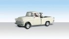 Hall & Duke - Assembled - AutoScenes(R) -- Pickup Truck & 2 Figures, HO, Woodland Scenics 5521