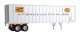 Flexi-Van 40′ Trailer 2-Pack - Assembled -- Pittsburgh & Lake Erie (yellow NYC logo, Flexi-V, HO, Walthers SceneMaster 2611