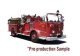 Crown Firecoach Fire Truck - Assembled -- Los Angeles Country Fire Department Engine 51 (red), 1/50, Iconic Replicas 500544