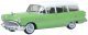 1954 Buick Century Estate Station Wagon - Assembled -- Willow Green, White, HO, Oxford Diecast 87BCE54003