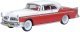 1955 Chrysler New Yorker Deluxe St. Regis - Assembled -- Tango Red, Platinum, HO, Oxford Diecast 87CNY55001