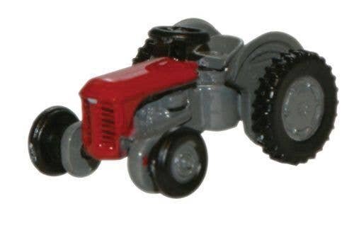 Ferguson TE Farm Tractor - Assembled -- Red, Gray, N, Oxford Diecast NTEA002