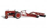 AutoScenes(R) - Assembled -- Farm Tractor & Disc, HO, Woodland Scenics 5564