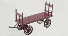 Wood Baggage Wagon - Kit -- pkg(10), HO, Tichy Train Group 8318