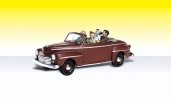 AutoScenes(R) -- Sunday Drive - Family in a Convertible, N, Woodland Scenics 5334