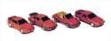 Sports Car Variety Pack -- Unpainted Metal Kit pkg(4), N, GHQ 51015