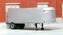 1940-1951 Fruehauf 26′ Stainless Steel Single-Axle Dry Van Trailer - Resin Kit -- Unpainted R, HO, Sylvan Scale Models T028