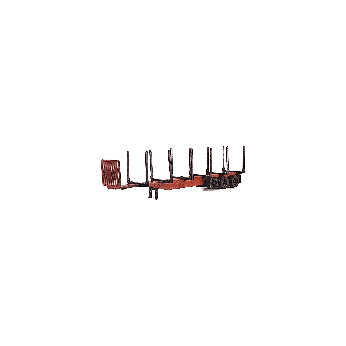 Logging Trailer (Unpainted Metal Kit) -- 40′ with Working Tag Axle, HO, Custom Finishing 5008