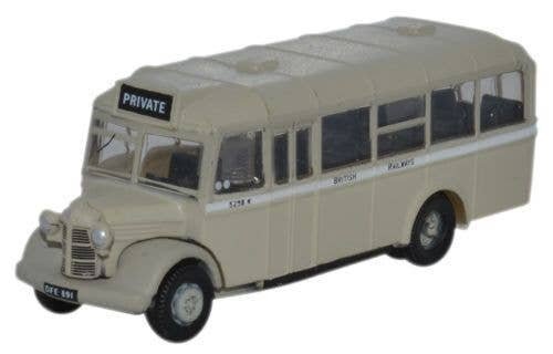 Bedford OWB Bus - Assembled -- British Railways (gray, white), N, Oxford Diecast NOWB006