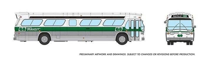 Mid-1960s - 1980s Suburban New Look Bus - Lighted - Assembled -- GO Transit 1008 (As-Delivere, HO, Rapido Trains Inc 753107