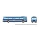 1959-1986 GM New Look/Fishbowl Bus - Deluxe Lighted - Assembled -- New York MTA 6428 (blue, s, HO, Rapido Trains Inc 753147