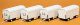 Modern Circus Wagon Set - Plastic Kits -- Equipment Wagons pkg(4) - Undecorated), HO, Preiser Kg 20006