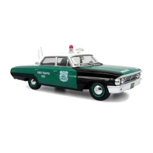 1964 Ford Galaxy Sedan - Assembled -- New York City Police Department (black, white), 1/43, Iconic Replicas 430548