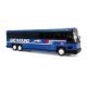 MCI D4000 Coach - Assembled -- Greyhound (blue, white, red, black), HO, Iconic Replicas 870620