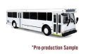 Orion V Transit Bus - Assembled -- Painted, Unlettered (white), HO, Iconic Replicas 870514