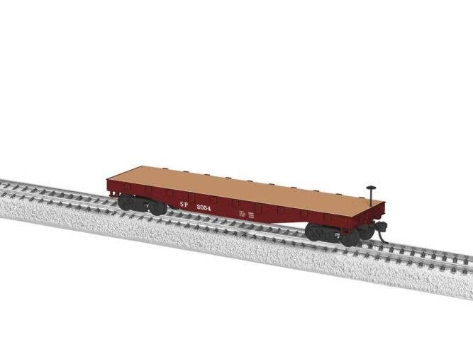40′ Flatcar - Ready to Run -- Southern Pacific 2054 (Boxcar Red), HO, Lionel 2354200