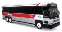 MCI D4000 Coach - Assembled -- Blue Ridge Trailways (red, silver, white, Destination Asheville), HO, Iconic Replicas 870485