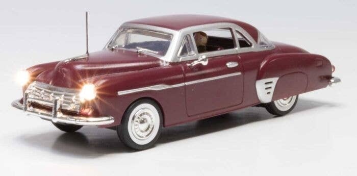 Downtown Drive - Just Plug(R) Lighted Vehicle -- Maroon, O, Woodland Scenics 5981